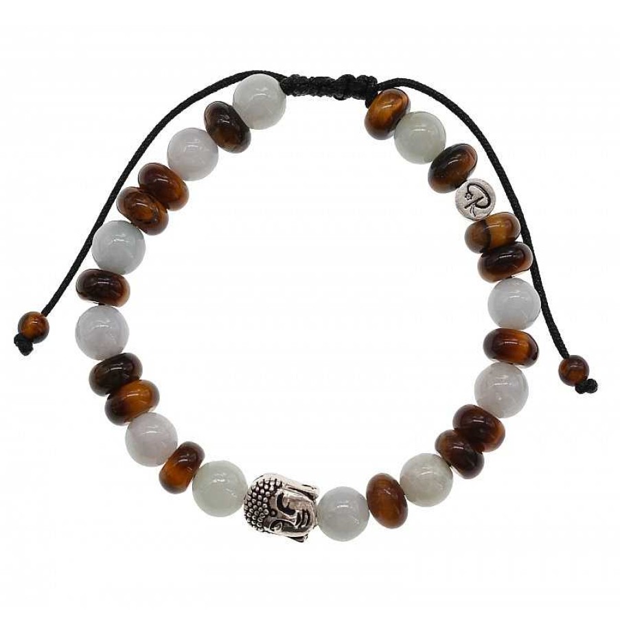 Reve de Jade | Bracelet Zen - Jade, Oeil De Tigre Et Argent 925