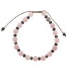 Reve de Jade | Bracelet Illusion En Quartz Rose Et H Matite