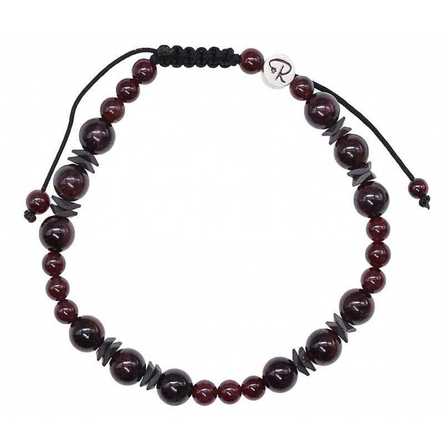 Reve de Jade | Bracelet Anthalys En Grenat Rouge Pour Homme