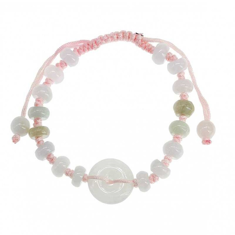 Reve de Jade | Bracelet Orbis - Jade Blanc Et Vert Pour Enfant