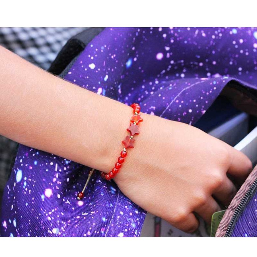 Reve de Jade | Bracelet Star Pour Enfant En Cornaline