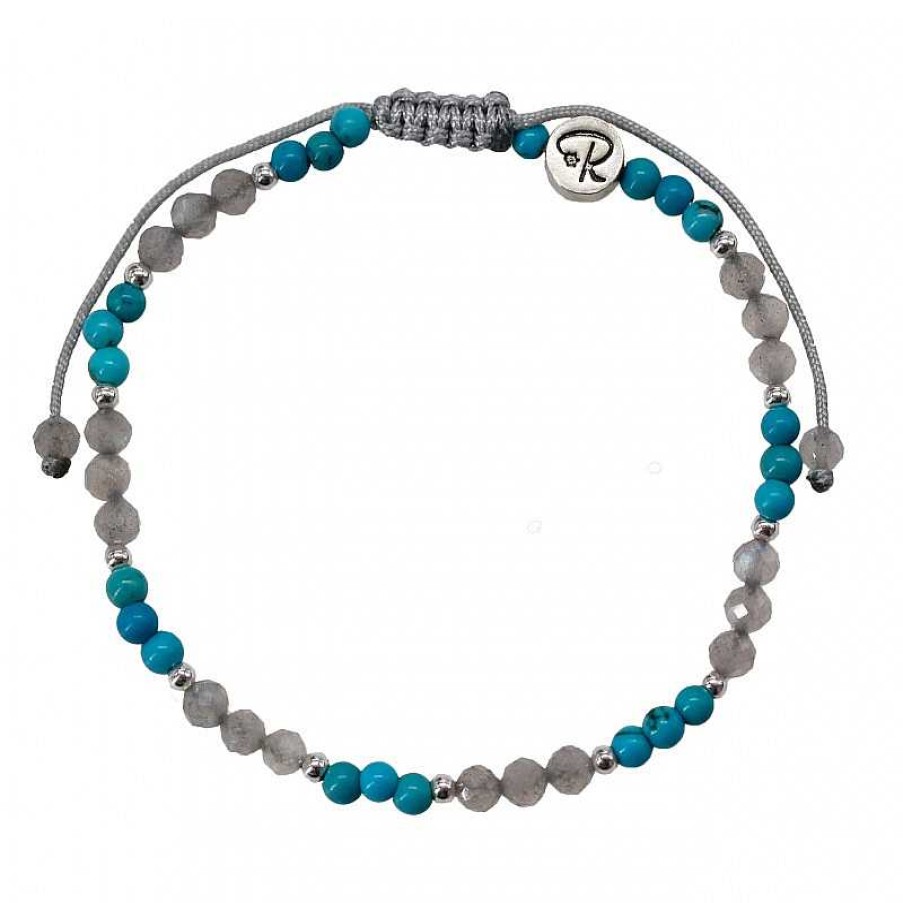 Reve de Jade | Bracelet Bicolore - Turquoise Et Labradorite