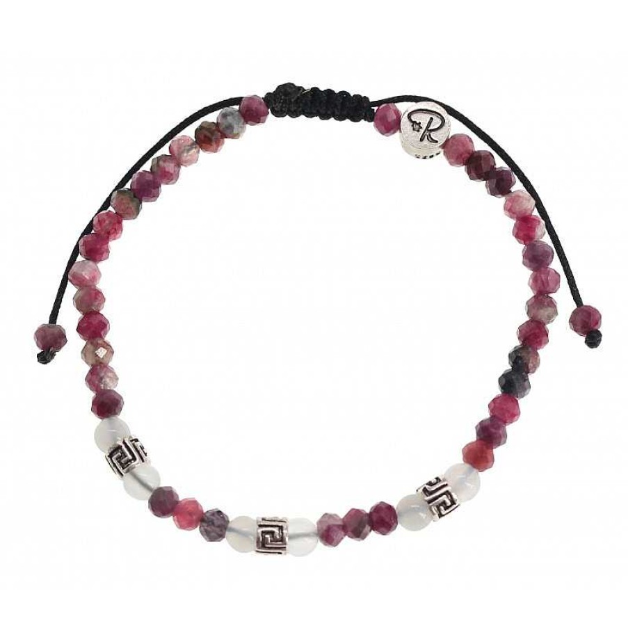 Reve de Jade | Bracelet Com Te - Tourmaline Color E, Pierre Et Argent 925