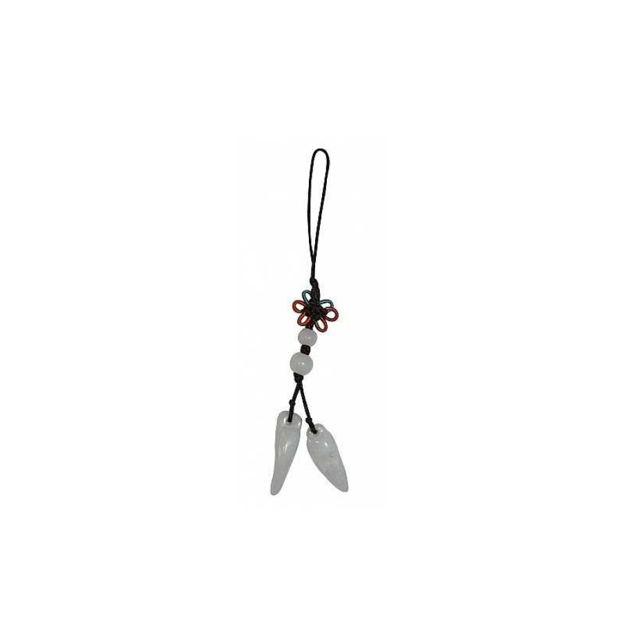 Reve de Jade | Porte Clefs Fil Dent De Requin En Jade