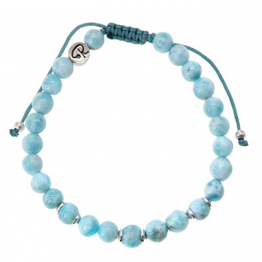 Reve de Jade | Bracelet Caribbean - Larimar Et Argent 925