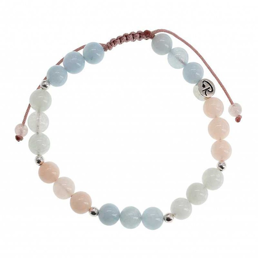 Reve de Jade | Bracelet B Ryl - Morganite, Aigue Marine, H Liodore Et Argent 925