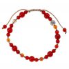 Reve de Jade | Bracelet Plaisir - Cornaline, Agate Orange Et Argent 925