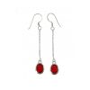 Reve de Jade | Boucles D'Oreilles Cornaline Et Argent 925