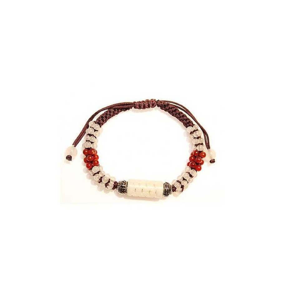 Reve de Jade | Bracelet Tib Tain En Jade Blanc