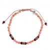 Reve de Jade | Bracelet Com Te - Rhodochrosite, Pierre Et Argent 925