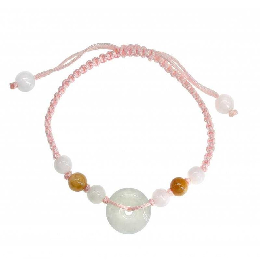 Reve de Jade | Bracelet Disque Pour Enfant En Jade