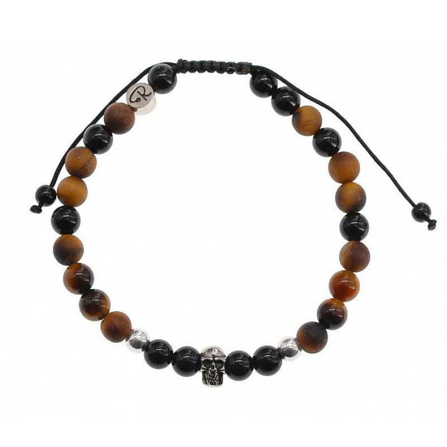 Reve de Jade | Bracelet Nirvana - Onyx, Argent 925 Et Pierre