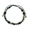 Reve de Jade | Bracelet Battement En Jade Vert Et Coton Vert