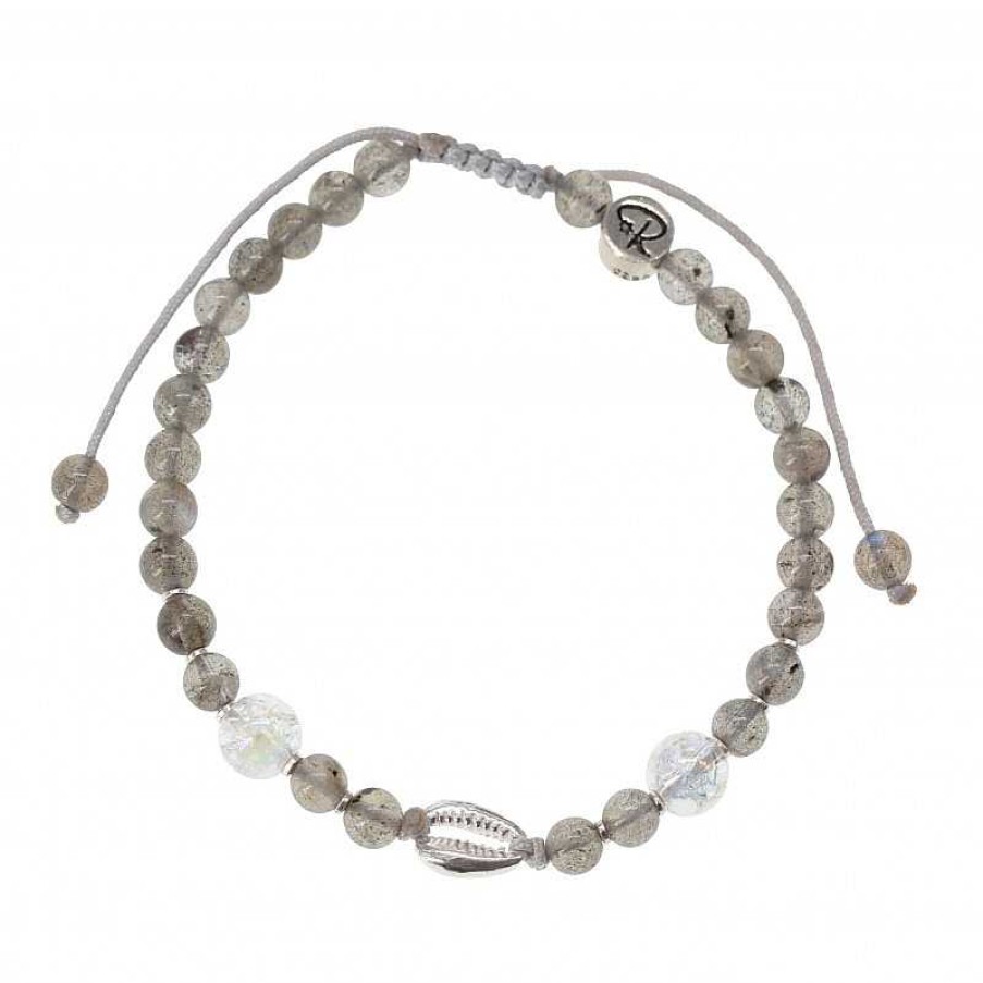 Reve de Jade | Bracelet Meredith - Labradorite, Quartz Aura Et Argent 925