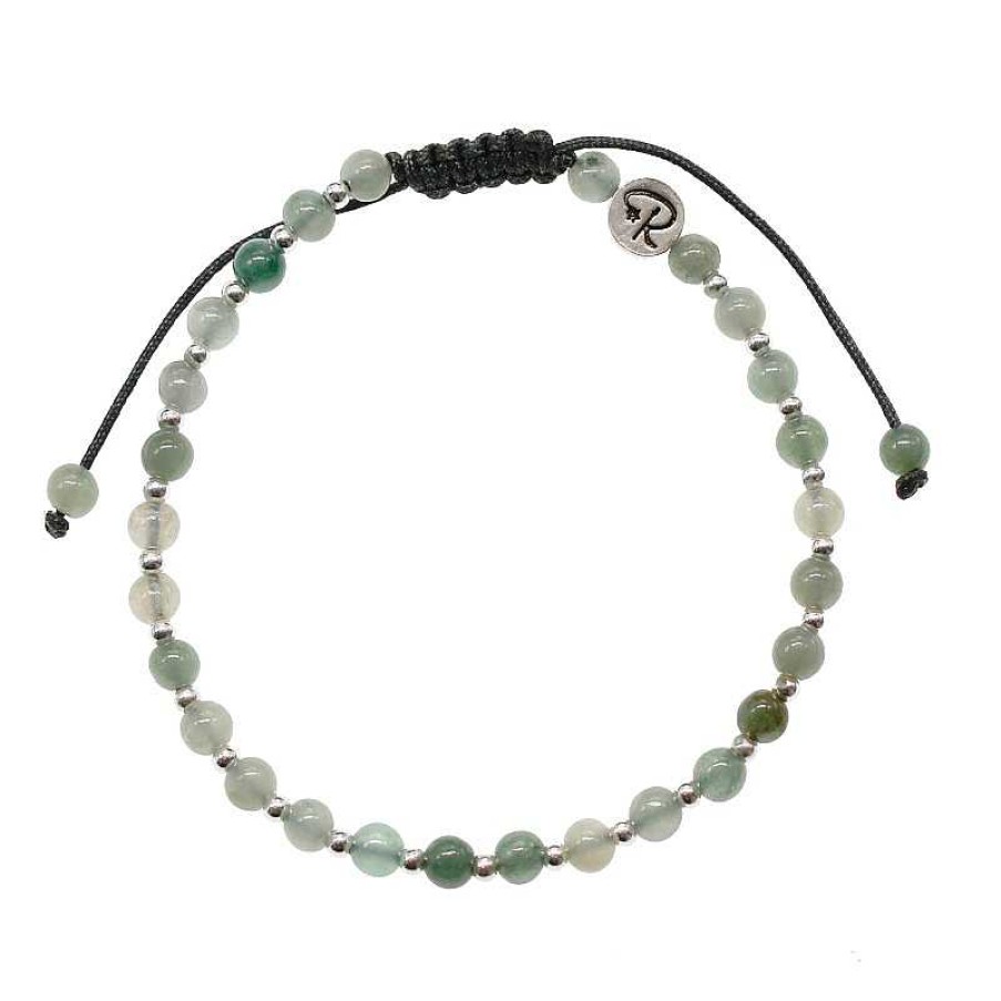 Reve de Jade | Bracelet Anka - Jade Vert Et Argent 925