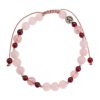 Reve de Jade | Bracelet Sofia - Quartz Rose, Grenat, Quartz Fraise Et Argent 925