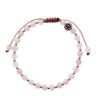 Reve de Jade | Bracelet Anka - Quartz Rose Et Argent 925