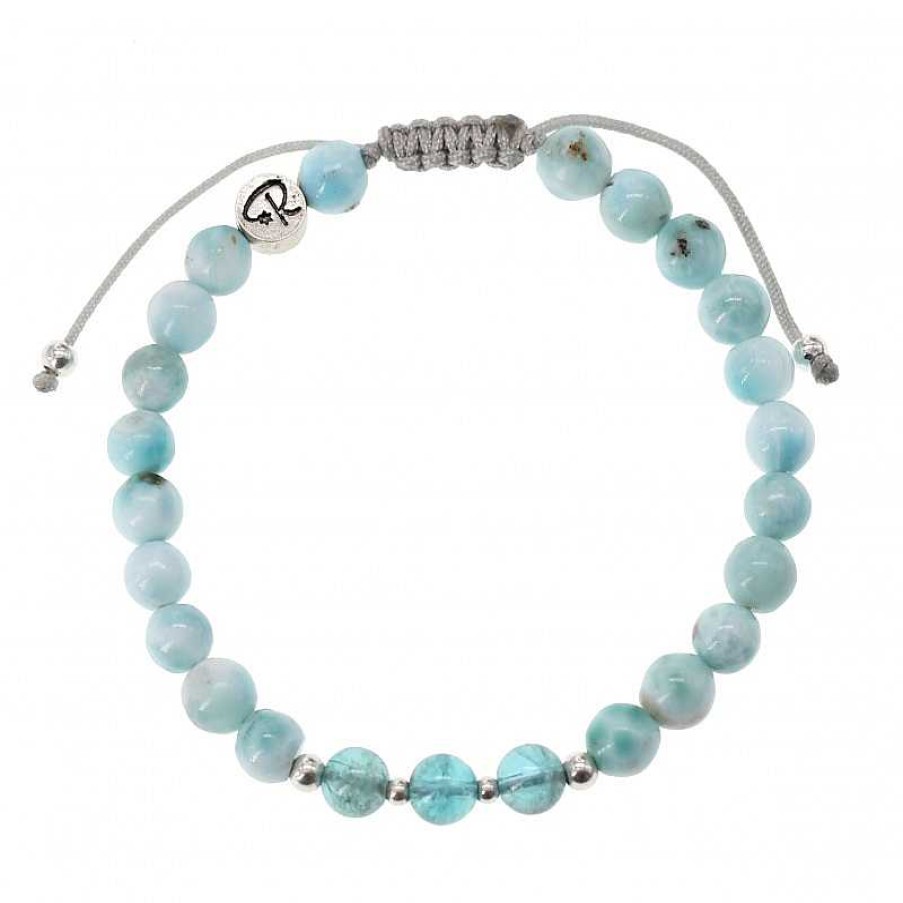 Reve de Jade | Bracelet Larissa - Larimar, Apatite Et Argent 925