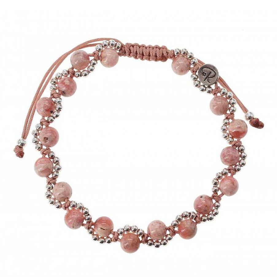 Reve de Jade | Bracelet Ondine - Rhodochrosite Et Argent 925