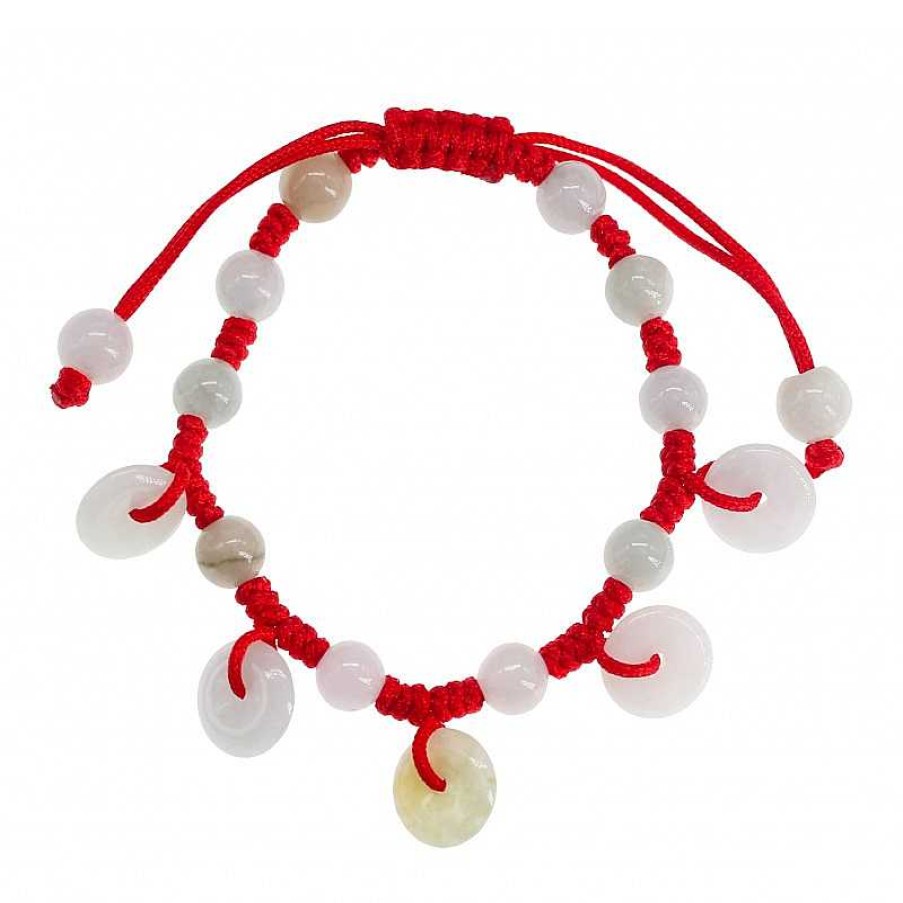 Reve de Jade | Bracelet Maya Enfant - Jade Blanc Et Jade Vert