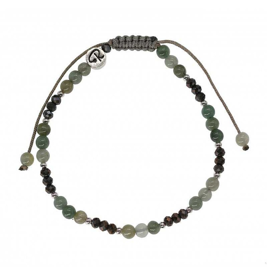 Reve de Jade | Bracelet Bicolore - Jade Vert Et Argent 925