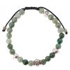 Reve de Jade | Bracelet Yin & Yang - Jade Vert Et A925