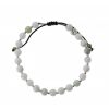 Reve de Jade | Bracelet Raffin En Jade Blanc Et Argent 925