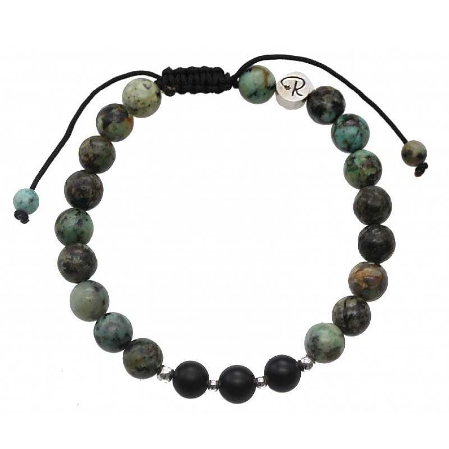 Reve de Jade | Bracelet En Turquoise D'Afrique Et Agate