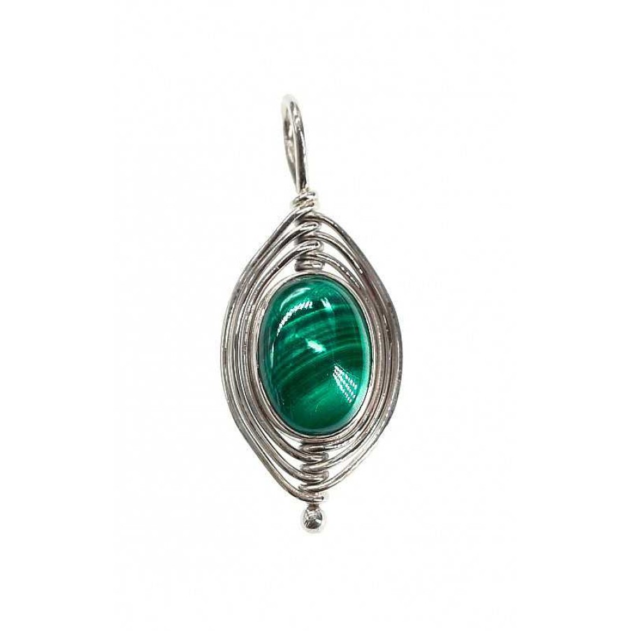 Reve de Jade | Pendentif L Ment - Malachite