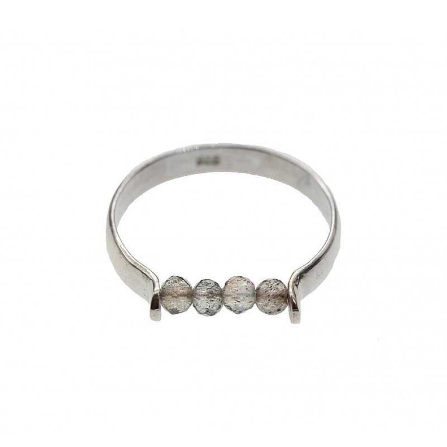 Reve de Jade | Bague Finesse En Labradorite Sur Argent 925