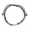 Reve de Jade | Bracelet Coronal - Quartz Oeil De Chat Et 7 Chakras