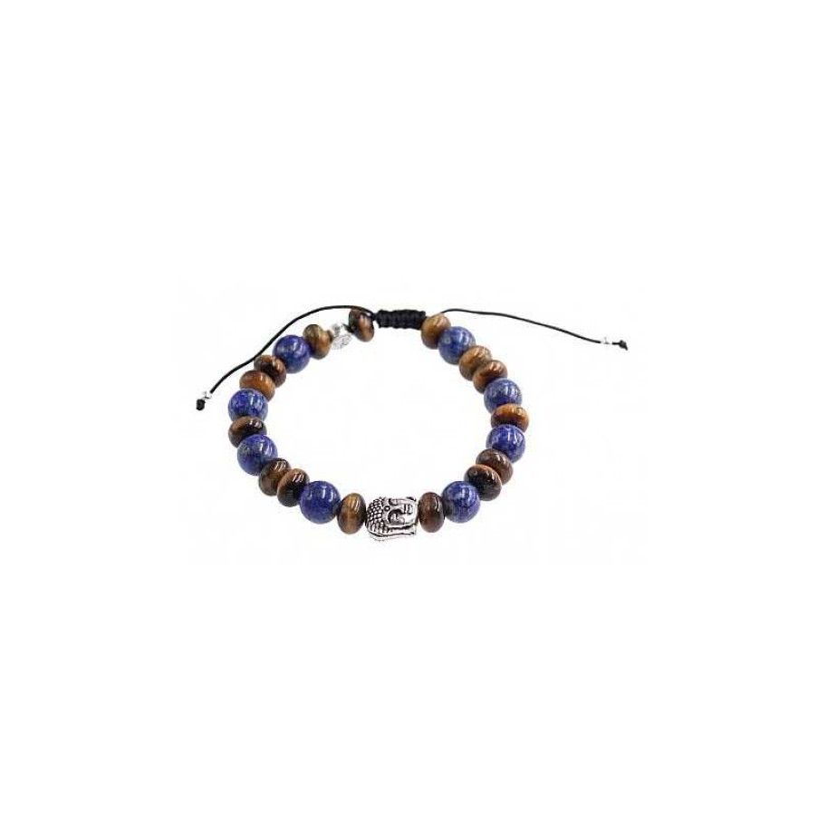 Reve de Jade | Bracelet De Protection Homme En Oeil De Tigre Et Lapis Lazuli