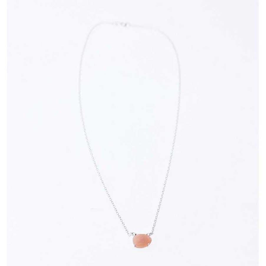 Reve de Jade | Collier En Pierre De Lune Rose