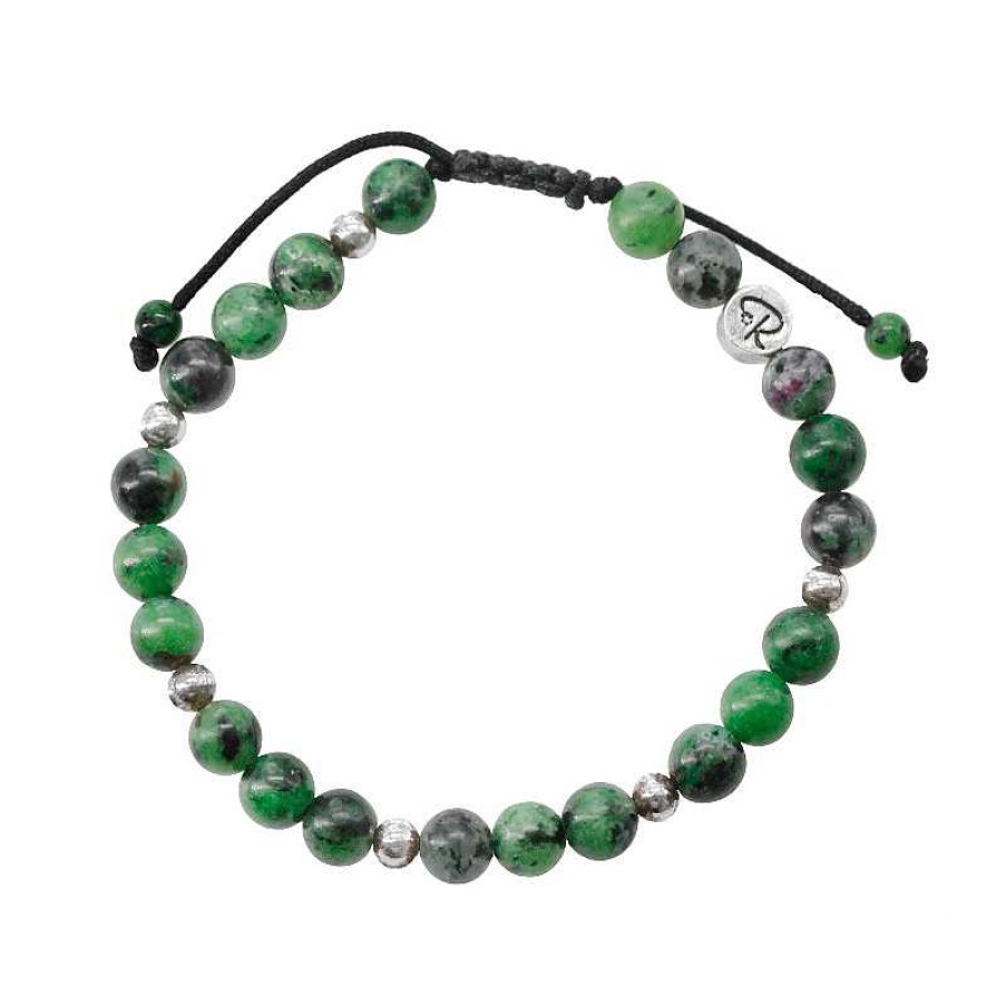 Reve de Jade | Bracelet En Rubis Zoisite Et Argent 925