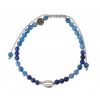 Reve de Jade | Bracelet Cord Lia - Cyanite, Lapis Lazuli Et Argent 925