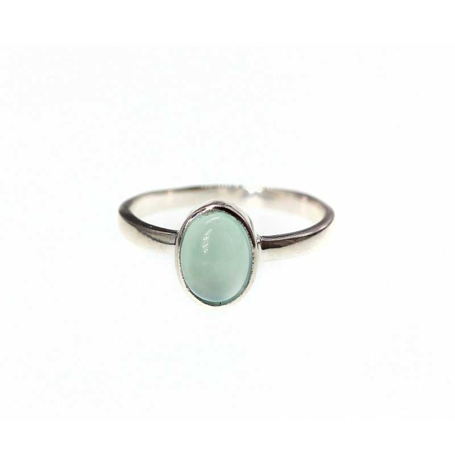 Reve de Jade | Bague Ana - Calcite Bleue Et Argent 925