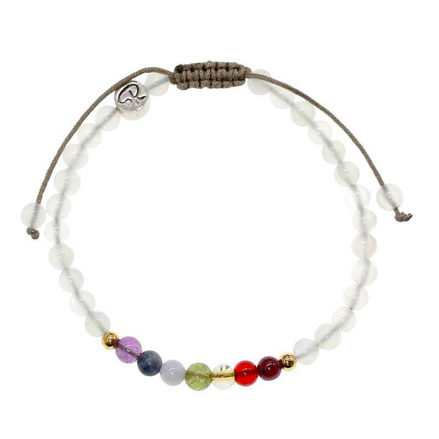 Reve de Jade | Bracelet Sacr - Pierre De Lune Et 7 Chakras