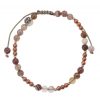 Reve de Jade | Bracelet Bicolore - Agate Botswana, H Matite Et Argent 925