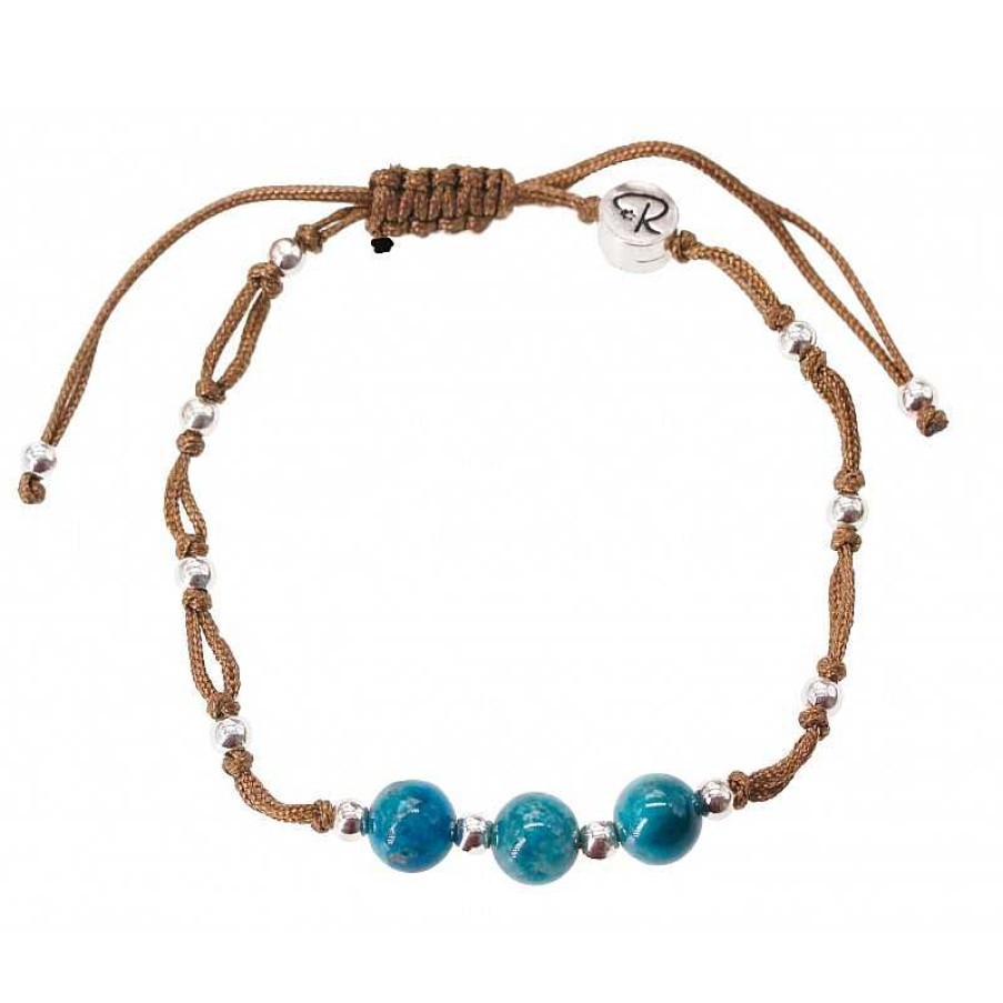 Reve de Jade | Bracelet Trio En Pierre - Apatite Et Argent