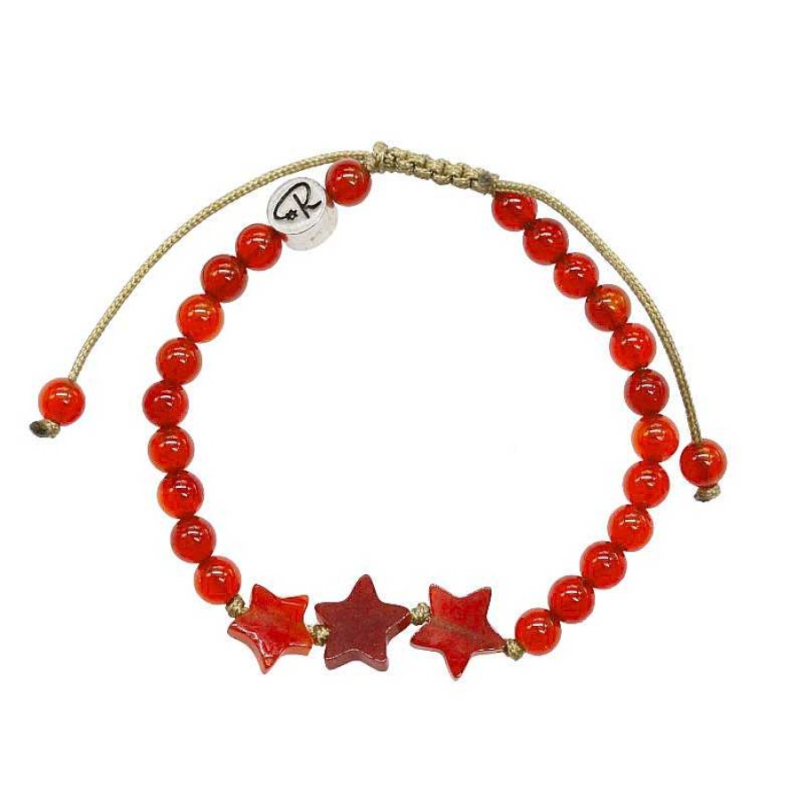 Reve de Jade | Bracelet Star Pour Enfant En Cornaline