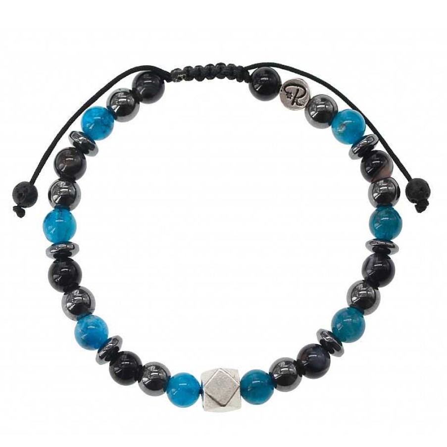 Reve de Jade | Bracelet Baby Presley - Apatite, H Matite, Agate Oeil De Bouddha Et Argent 925