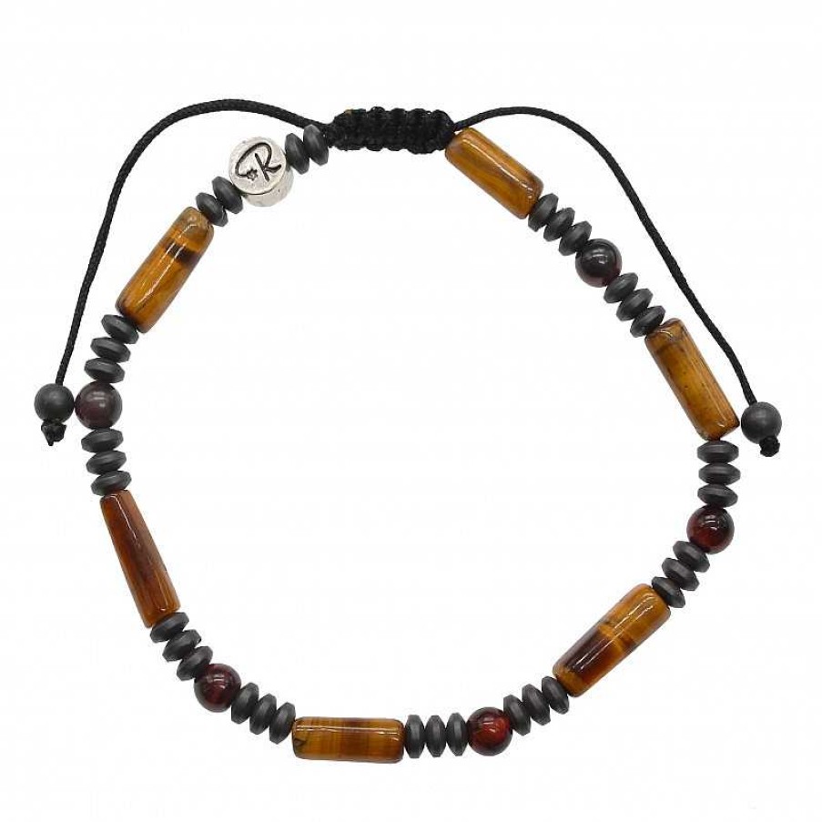 Reve de Jade | Bracelet Protect - H Matite, Oeil De Tigre, Oeil De Taureau