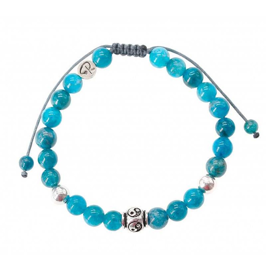 Reve de Jade | Bracelet Yin & Yang - Chrysocolle Et A925