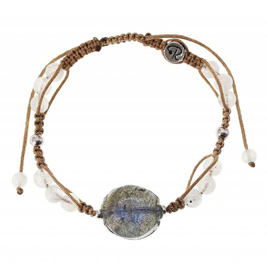 Reve de Jade | Bracelet Turtle - Labradorite, Pierre De Lune Et A925