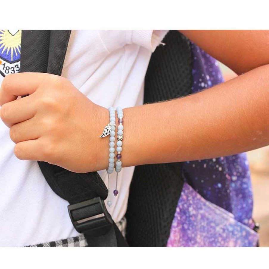 Reve de Jade | Bracelet Petit Ange Pour Enfant En Ang Lite