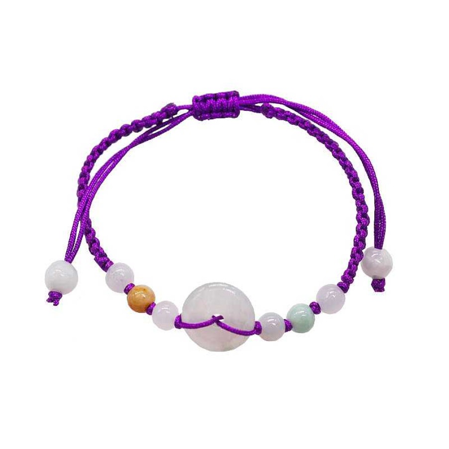 Reve de Jade | Bracelet Disque Pour Enfant En Jade