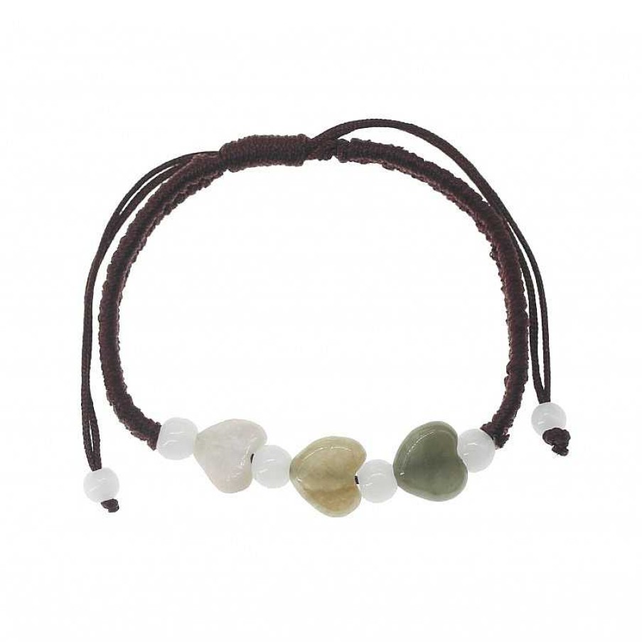 Reve de Jade | Bracelet Petit Coeur En Jade