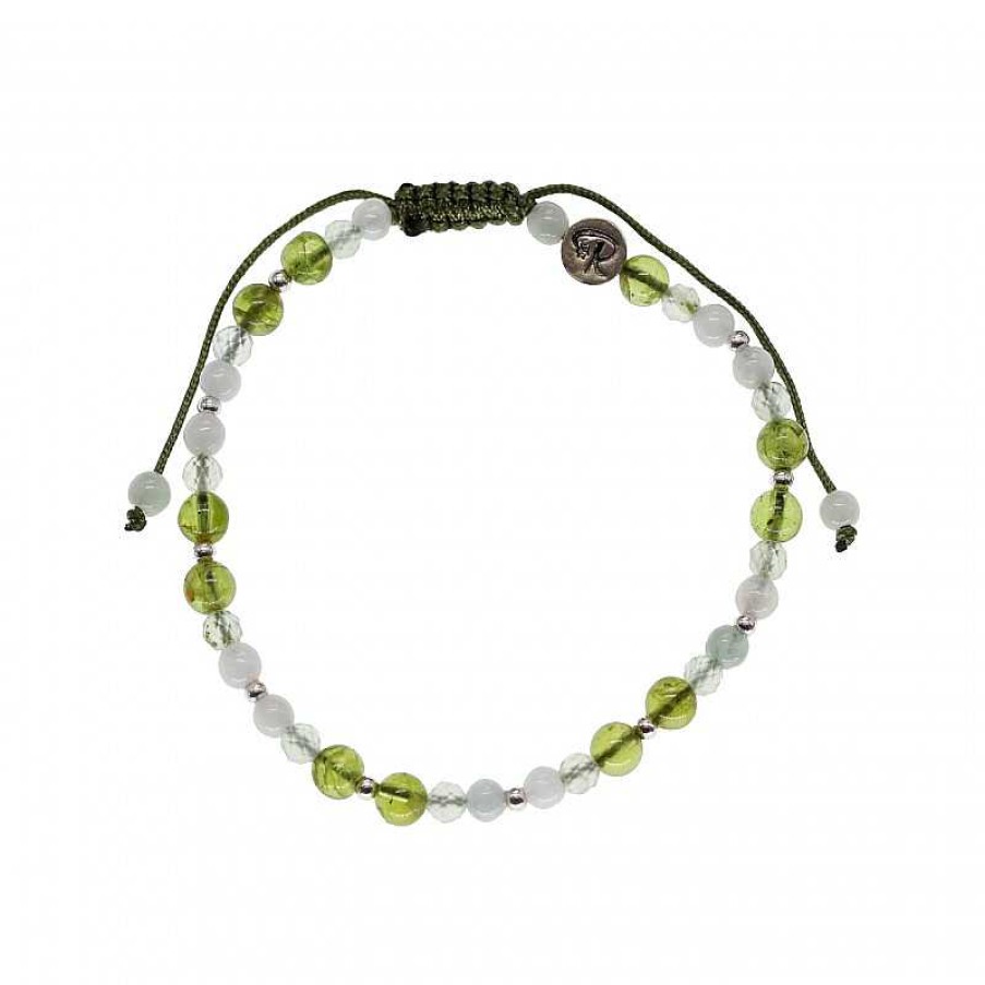 Reve de Jade | Bracelet Trinidad - P Ridot, Jade Blanc Et A925