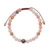 Reve de Jade | Bracelet En Opale Rose Avec Perle En Argent 925