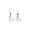 Reve de Jade | Boucles D'Oreilles Dauphin En Jade Blanc